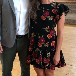 Eva Franco - Anthropologie Black Embroidered Dress